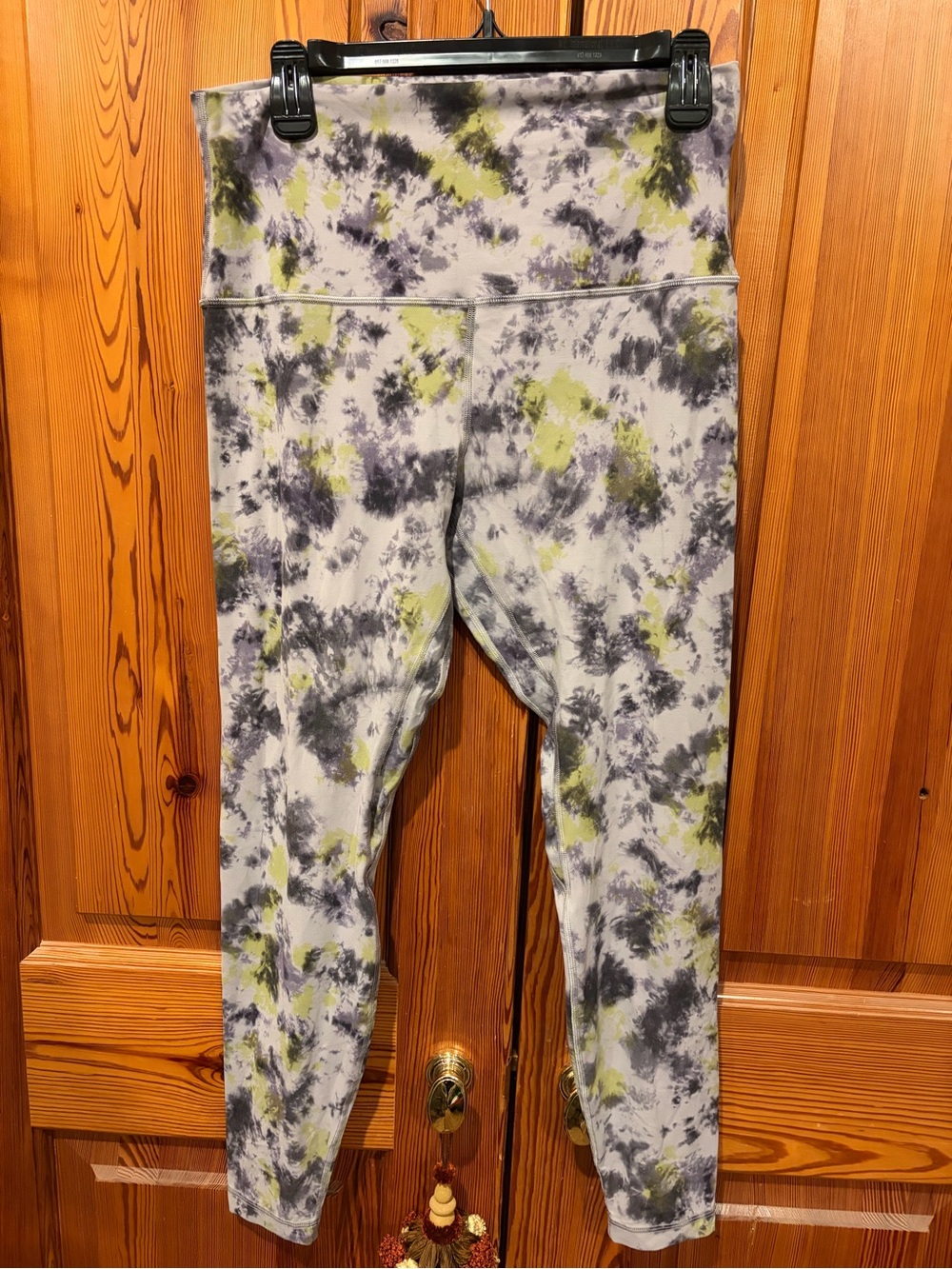lululemon athletica Tie-Dye Leggings in Purple & Lime